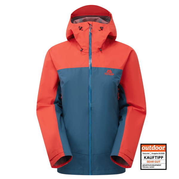 Odyssee Regenjacken Damen Rot Odyssey Women's Jacket – Mountain